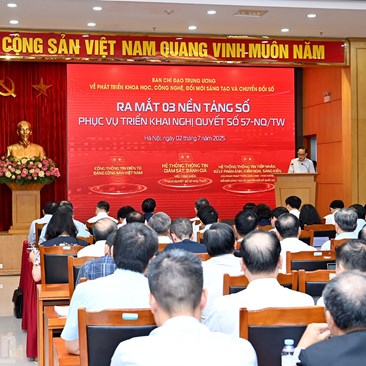Ra mắt 3 nền tảng số phục vụ triển khai Nghị quyết 57-NQ/TW