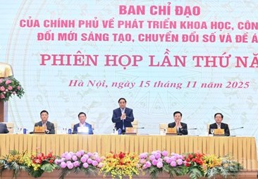Thủ tướng chủ trì Phiên họp lần thứ năm của Ban Chỉ đạo, thúc đẩy phát triển cơ sở dữ liệu quốc gia phục vụ chuyển đổi số