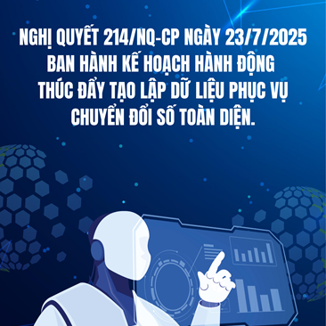 Ban hành Kế hoạch hành động thúc đẩy tạo lập dữ liệu phục vụ chuyển đổi số toàn diện